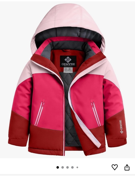 Other - GEMYSE Girl's Waterproof Ski Snow Jacket Hooded Fleece Lined US XL 14-16